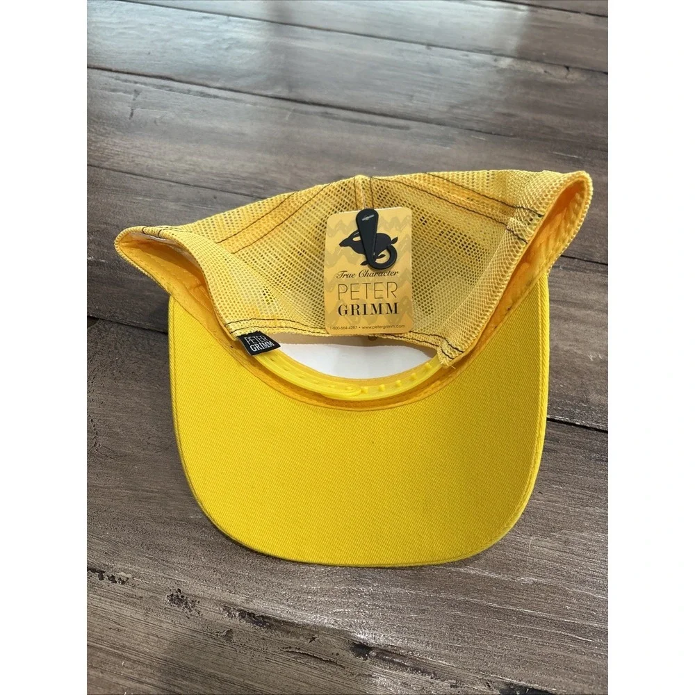 Peter‎ Grimm Peanuts Charlie Brown Yellow Fabric Mesh Hat 2024